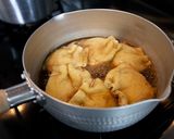 【卵料理】油揚げの巾着卵とじ煮作り方4写真
