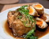【卵料理】油揚げの巾着卵とじ煮作り方5写真