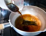 【卵料理】油揚げの巾着卵とじ煮作り方2写真