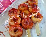 焼き鳥風♪竹輪の長ネギ詰め♪作り方3写真