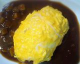 超簡単！きのこクリームオムカレー♪作り方6写真