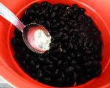 電子レンジ圧力鍋で　黒豆の煮物作り方2写真