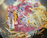 ☆簡単♪牛コマ肉と根菜糸コン甘辛煮☆作り方4写真
