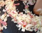 グリーンピースとベーコンのパスタ作り方6写真