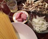 しめじとベーコンのクリームパスタ作り方1写真
