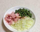 タコ焼きプレートでプチオムライス！作り方1写真