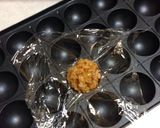 タコ焼きプレートでプチオムライス！作り方4写真