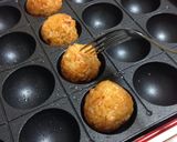 タコ焼きプレートでプチオムライス！作り方6写真
