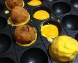 タコ焼きプレートでプチオムライス！作り方9写真