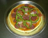 とろ～りチーズが美味しい♪サラミピザ ♡作り方7写真