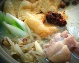 簡単一人鍋♪とんこつラーメンで作る白湯鍋作り方3写真