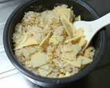 天然だしパックで作る 筍ご飯作り方6写真