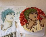 黒子のバスケの緑間真太郎のキャラケーキ♪作り方8写真