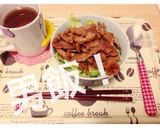 安上がり☆豚コマ丼作り方7写真