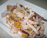 イカとチンゲン菜のオイスター炒め作り方4写真