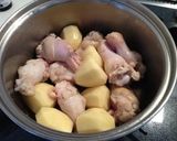 手羽元とじゃがいもの煮物(^_^)作り方3写真