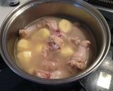 手羽元とじゃがいもの煮物(^_^)作り方4写真