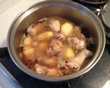 手羽元とじゃがいもの煮物(^_^)作り方5写真