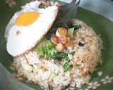 夏休みランチ♪松茸吸い物チャーハン♪作り方5写真
