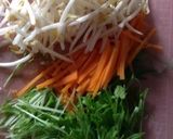 もやし&水菜の白だしきんぴら作り方1写真