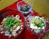 豚肉と糸こんにゃくの甘辛丼ぶり作り方6写真