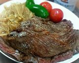 肉に襲われる!!!男の牛ステーキ♪作り方7写真