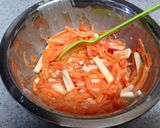人参と魚肉ソーセージの天ぷら作り方3写真