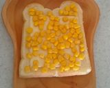 朝食ランチ♡チーズ×コーン×マヨトースト作り方2写真