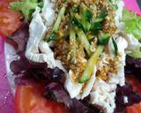 自家製ﾀﾞﾚで鶏ササミ棒々鶏(＊≧Δ≦)作り方4写真