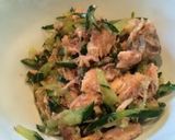 きゅうりと鯖缶で皿素麺!作り方3写真
