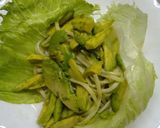 アボガドと細麺の大葉にんにく醤油サラダ！作り方2写真
