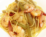 失敗しない！和風パスタ-ふき&海老作り方5写真