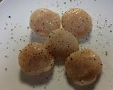 バター醤油のホタテ丼作り方1写真