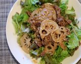 牛肉とレンコンの焼き肉サラダ作り方6写真