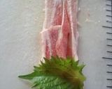 豚・鶏と大葉でロール作り方4写真