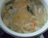 豆腐でふわふわ鶏団子の生姜スープ作り方5写真
