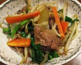 ワンルームご飯★たっぷり野菜のニラレバー作り方6写真