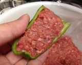 ピーマン肉詰め★半分切り編作り方5写真