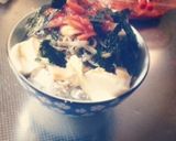 簡単☆朝のコウナゴ豆腐海藻丼♪作り方4写真