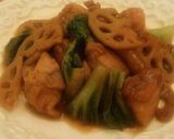 鶏モモ肉と蓮根の照り煮作り方6写真