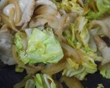 春キャベツと豚肉のオイスタースース炒め作り方10写真
