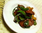 大葉にんにく醤油で☆ハムピーマン豆鼓炒め作り方3写真