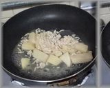 筍と鶏ひき肉のあんかけ作り方2写真