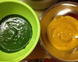 かぼちゃとほうれん草の蒸しケーキ作り方2写真
