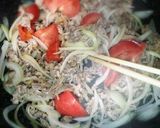トマトと牛肉のオイスターソース炒め♪作り方5写真