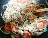 トマトと牛肉のオイスターソース炒め♪作り方7写真