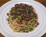 ピリ辛ひき肉パスタ作り方7写真
