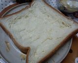 目玉焼きトースト　作り方1写真