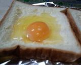 目玉焼きトースト　作り方2写真