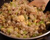 ✜キャベツと竹輪のソース炒飯✜作り方4写真